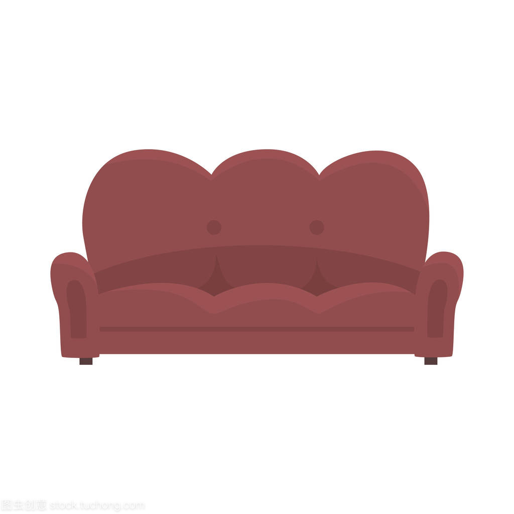 老式家具風情 棕色沙發(fā)矢量插圖的創(chuàng)意應用與技術發(fā)展